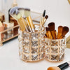 Crystal Makeup Brush Holder Bling Handcrafted Comb Brush Pen Pencil Holder